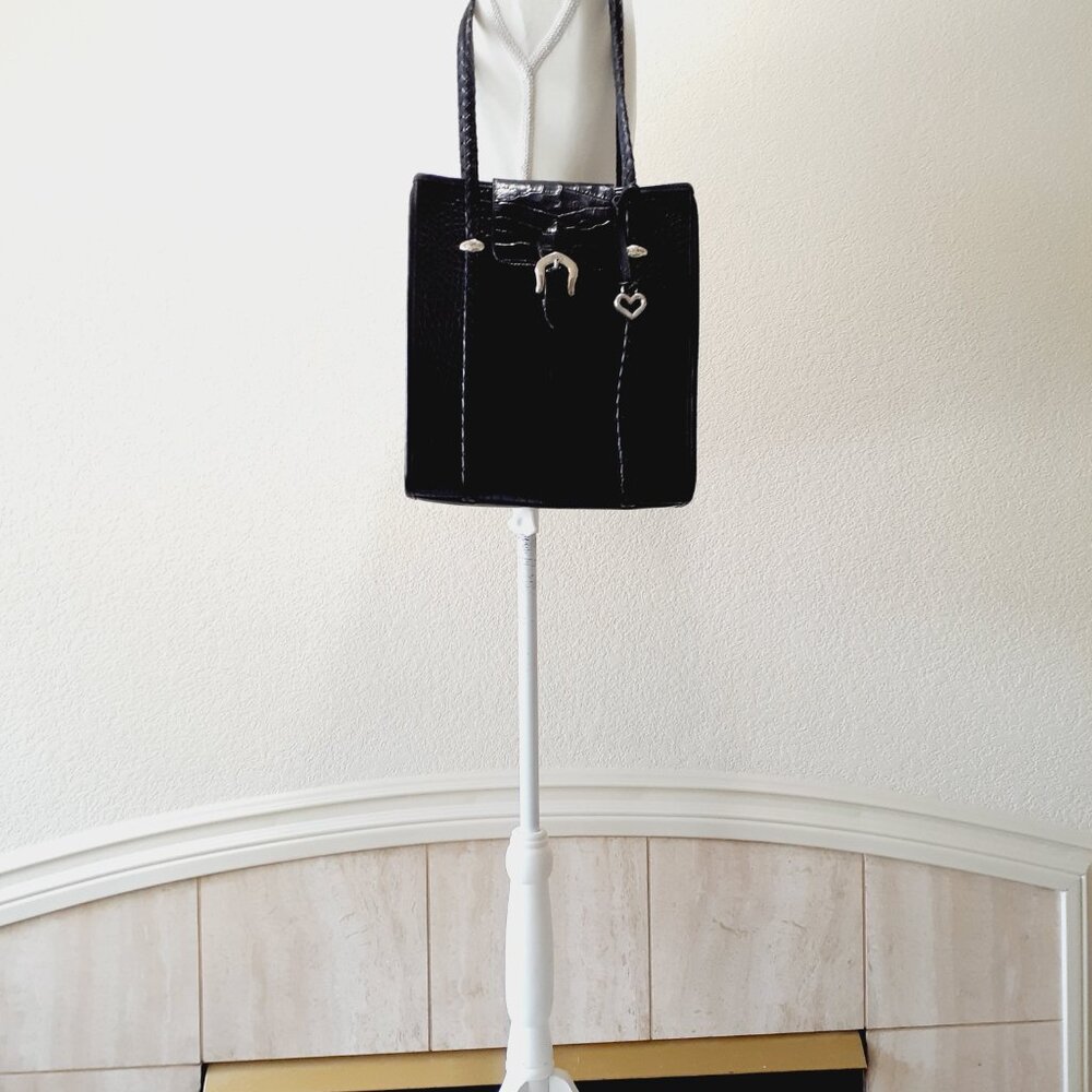 Brighton Croc Style Messenger Bag - Picture 5 of 14